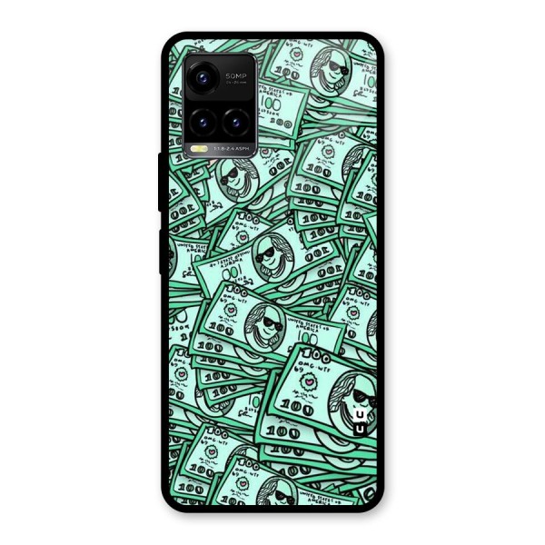 Money Swag Glass Back Case for Vivo Y21 2021