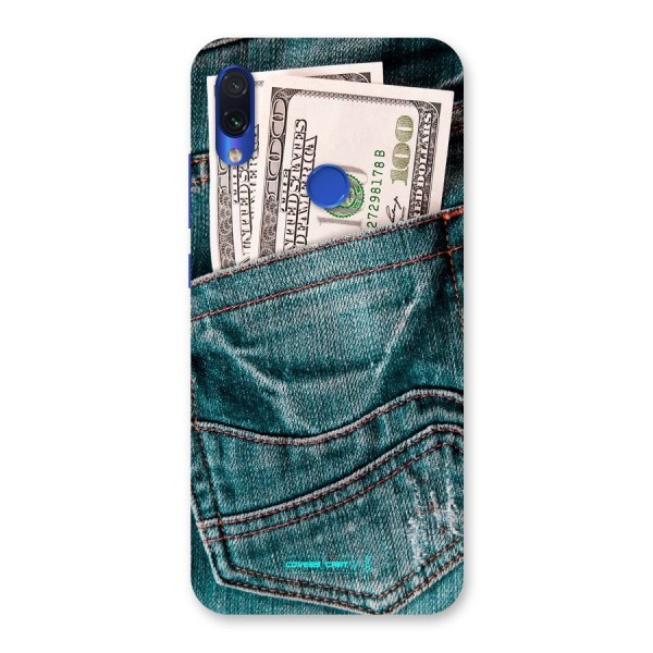 Money in Jeans Back Case for Redmi Note 7