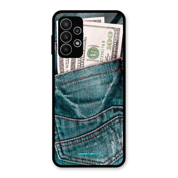 Money in Jeans Glass Back Case for Galaxy A23