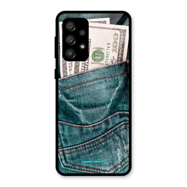 Money in Jeans Glass Back Case for Galaxy A32