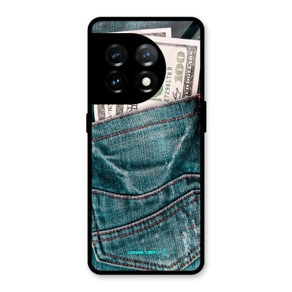 Money in Jeans Glass Back Case for OnePlus 11