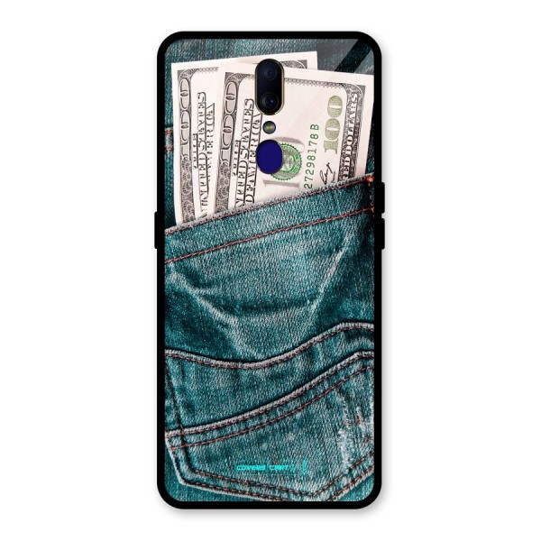 Money in Jeans Glass Back Case for Oppo F11