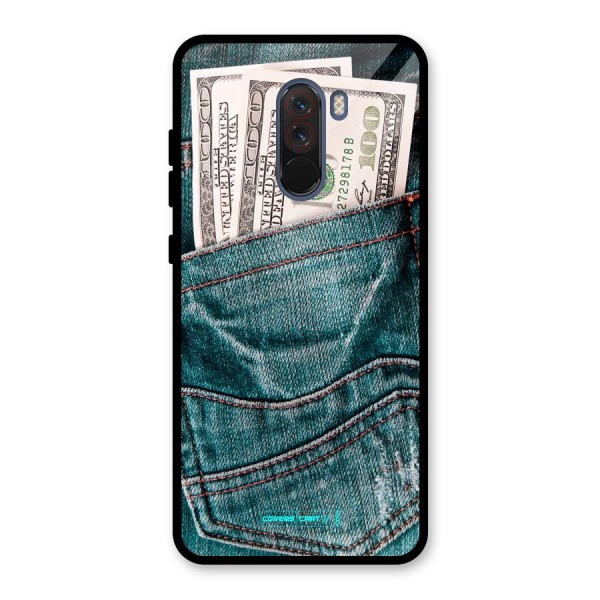 Money in Jeans Glass Back Case for Poco F1