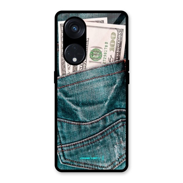 Money in Jeans Glass Back Case for Reno8 T 5G