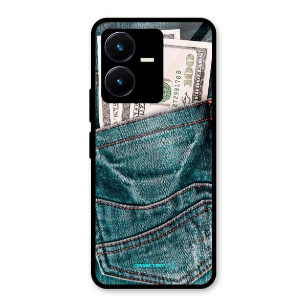 Money in Jeans Glass Back Case for Vivo Y22