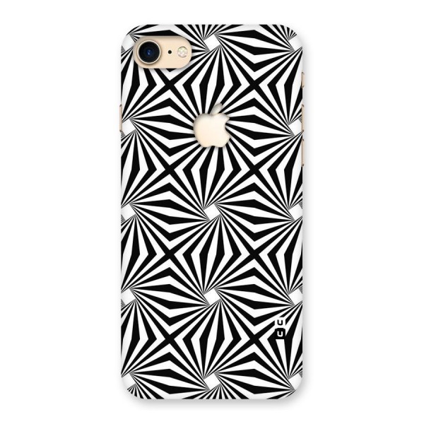 Monochromatic Swirls Back Case for iPhone 7 Apple Cut