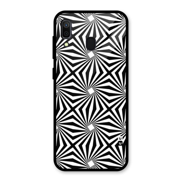 Monochromatic Swirls Glass Back Case for Galaxy A30