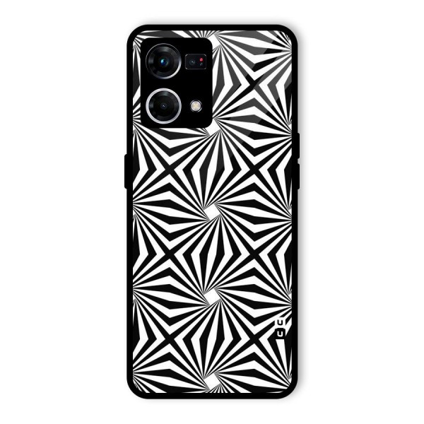 Monochromatic Swirls Glass Back Case for Oppo F21s Pro 4G