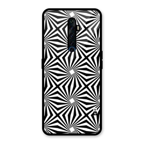 Monochromatic Swirls Glass Back Case for Oppo Reno2 Z