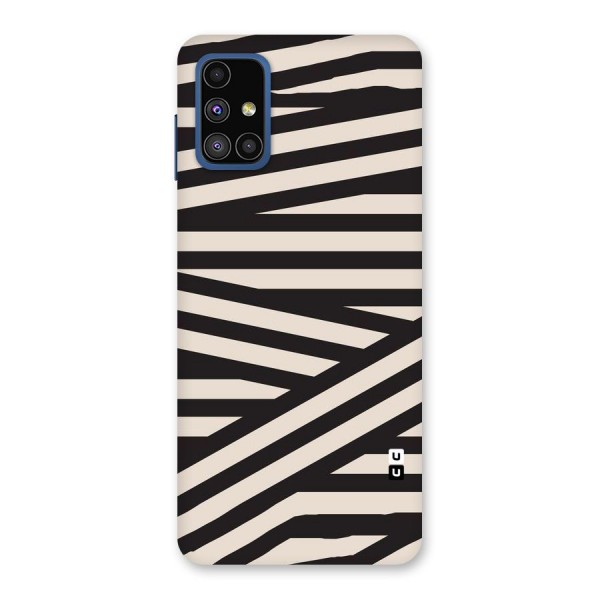 Monochrome Lines Back Case for Galaxy M51