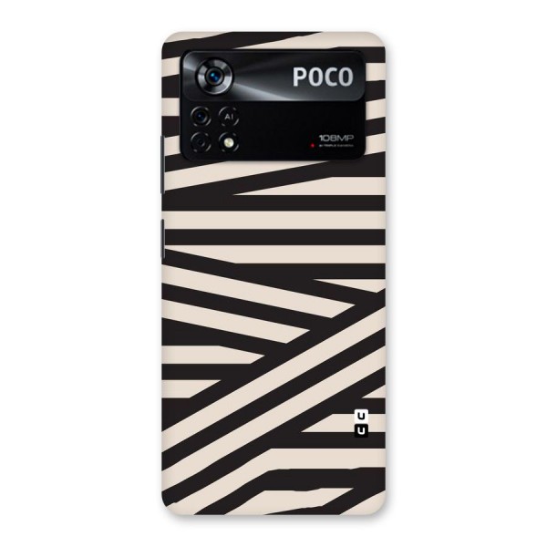 Monochrome Lines Back Case for Poco X4 Pro 5G