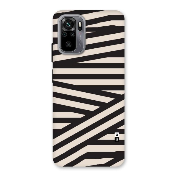 Monochrome Lines Back Case for Redmi Note 10