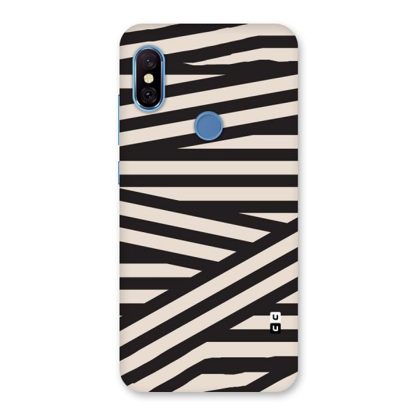 Monochrome Lines Back Case for Redmi Note 6 Pro