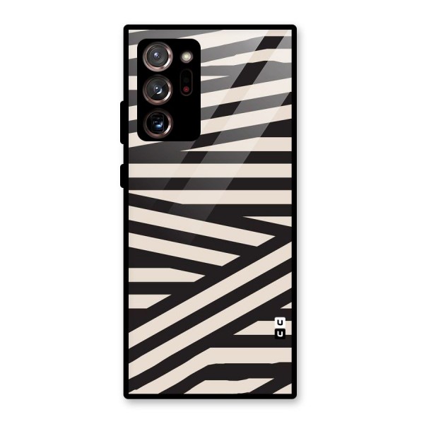 Monochrome Lines Glass Back Case for Galaxy Note 20 Ultra