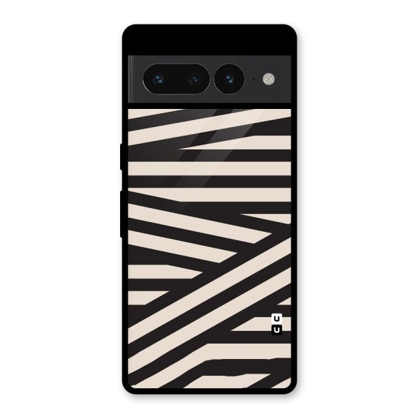 Monochrome Lines Glass Back Case for Google Pixel 7 Pro