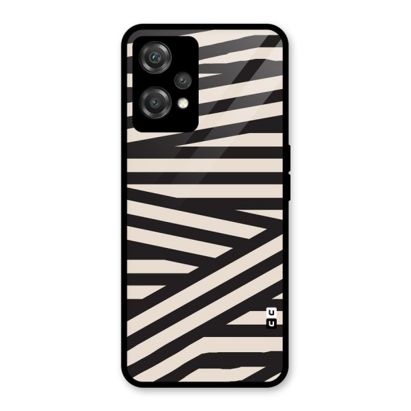 Monochrome Lines Glass Back Case for OnePlus Nord CE 2 Lite 5G
