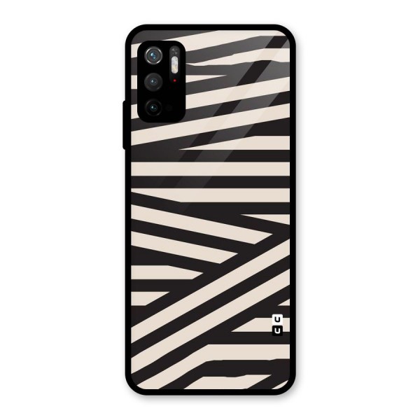 Monochrome Lines Glass Back Case for Poco M3 Pro 5G