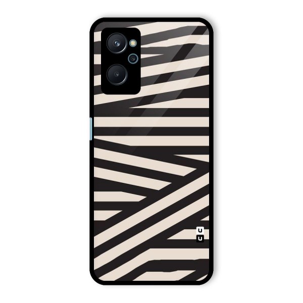 Monochrome Lines Glass Back Case for Realme 9i