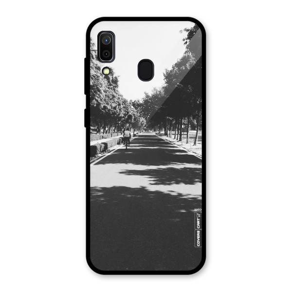 Monochrome Path Glass Back Case for Galaxy A30