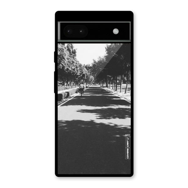 Monochrome Path Glass Back Case for Google Pixel 6a