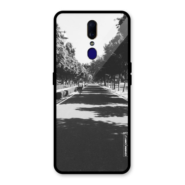 Monochrome Path Glass Back Case for Oppo F11