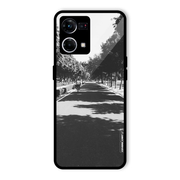 Monochrome Path Glass Back Case for Oppo F21s Pro 4G