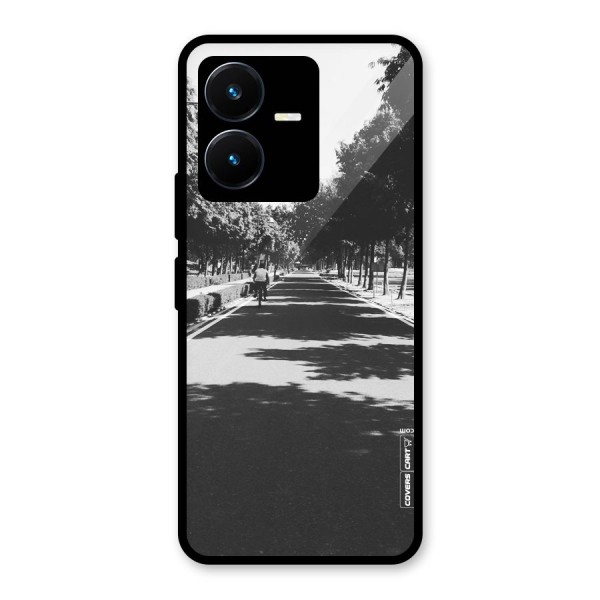 Monochrome Path Glass Back Case for Vivo Y22