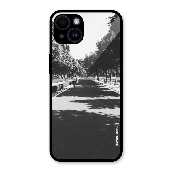 Monochrome Path Glass Back Case for iPhone 14