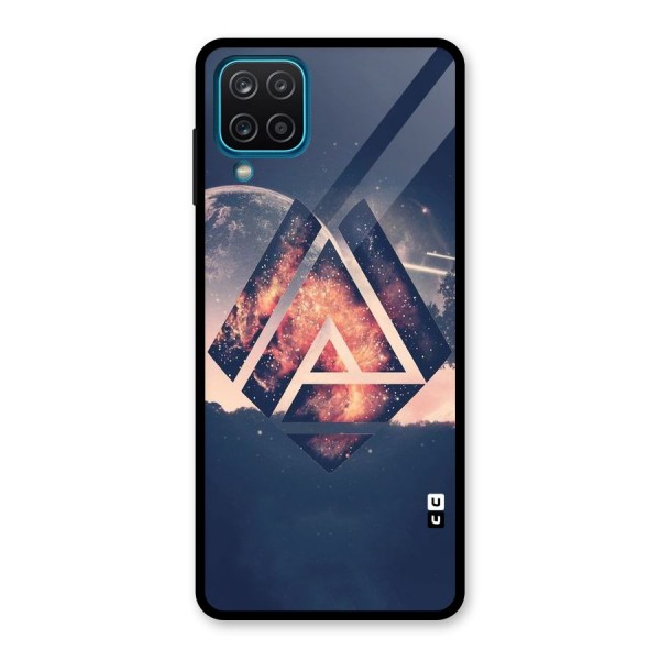 Moon Abstract Glass Back Case for Galaxy A12