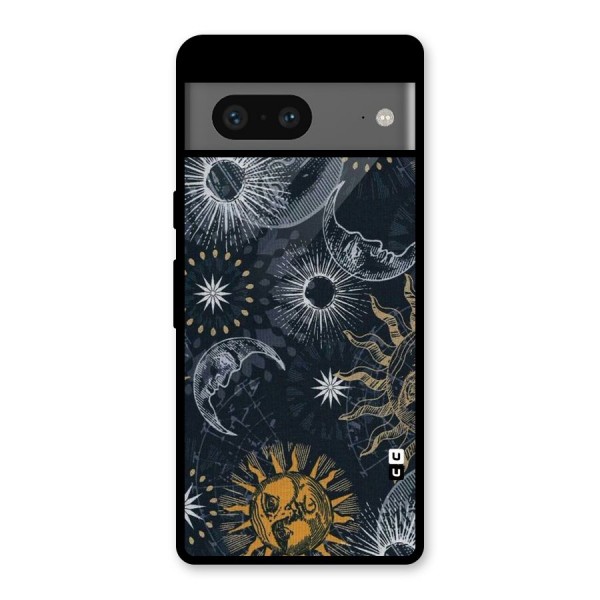 Moon And Sun Glass Back Case for Google Pixel 7