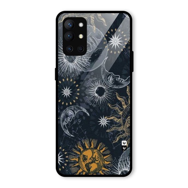 Moon And Sun Glass Back Case for OnePlus 9R