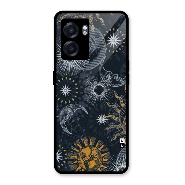 Moon And Sun Glass Back Case for Oppo K10 (5G)