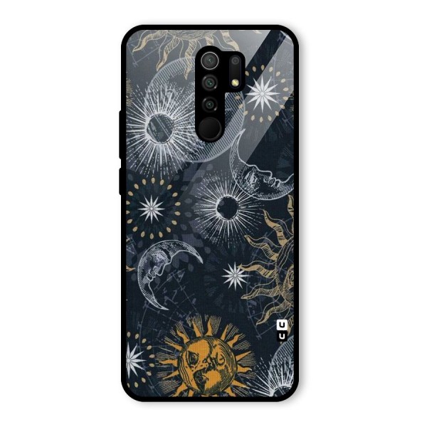 Moon And Sun Glass Back Case for Poco M2