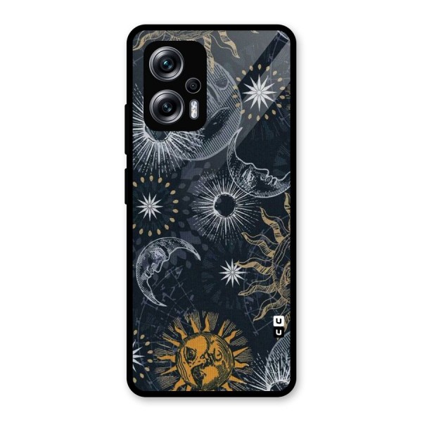 Moon And Sun Glass Back Case for Redmi K50i