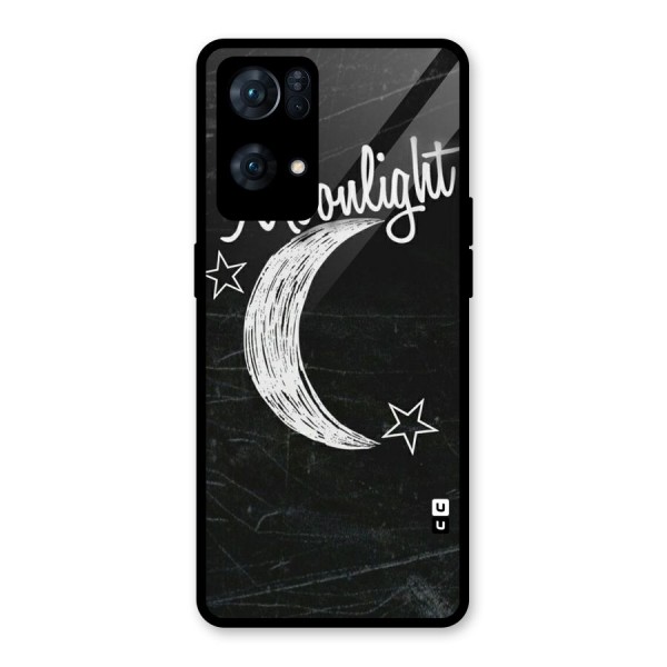 Moon Light Glass Back Case for Oppo Reno7 Pro 5G