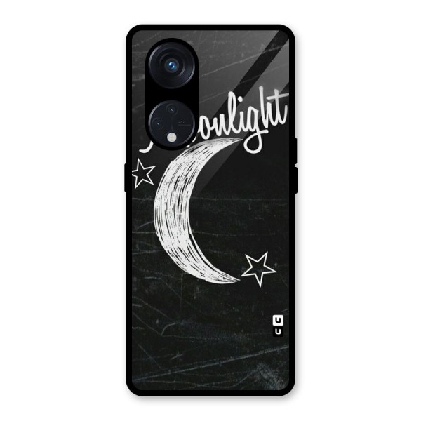 Moon Light Glass Back Case for Reno8 T 5G