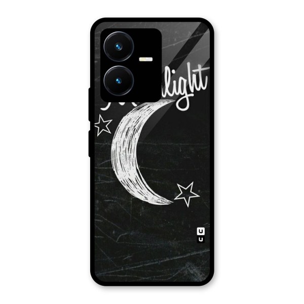 Moon Light Glass Back Case for Vivo Y22