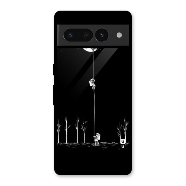 Moon Man Glass Back Case for Google Pixel 7 Pro