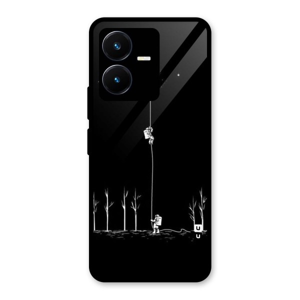 Moon Man Glass Back Case for Vivo Y22