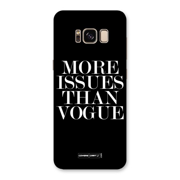More Issues than Vogue (Black) Back Case for Galaxy S8