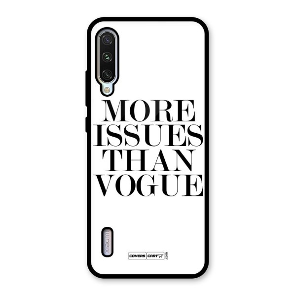 More Issues than Vogue (White) Glass Back Case for Mi A3