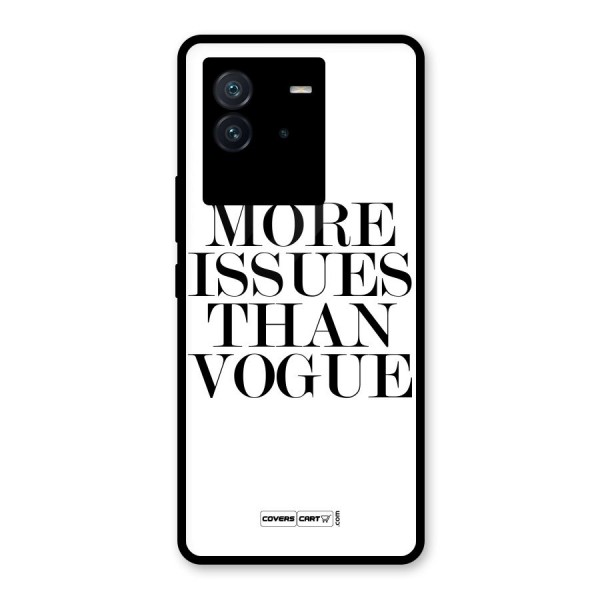 More Issues than Vogue (White) Glass Back Case for Vivo iQOO Neo 6 5G
