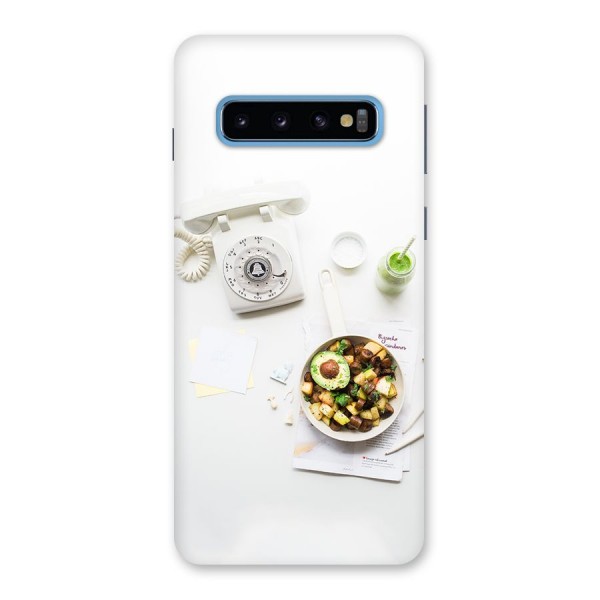 Morning Breakfast Back Case for Galaxy S10