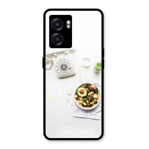 Morning Breakfast Glass Back Case for Oppo K10 (5G)