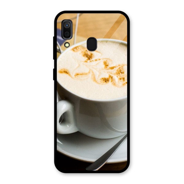 Morning Coffee Glass Back Case for Galaxy A30