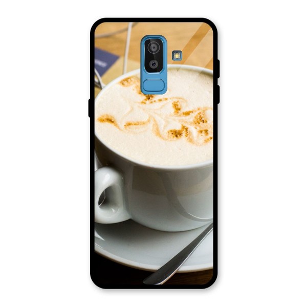 Morning Coffee Glass Back Case for Galaxy J8