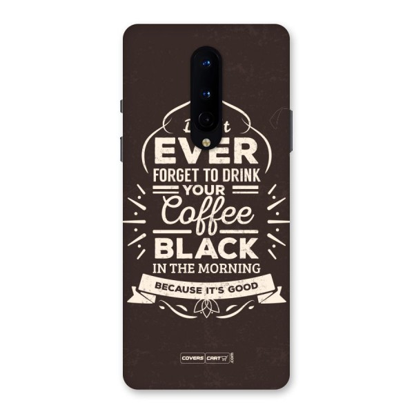 Morning Coffee Love Back Case for OnePlus 8