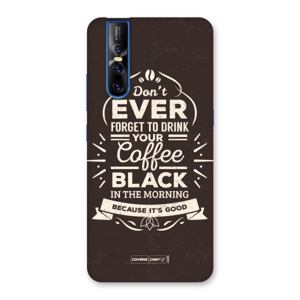 Morning Coffee Love Back Case for Vivo V15 Pro