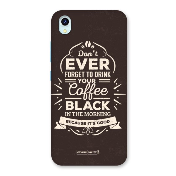 Morning Coffee Love Back Case for Vivo Y1s