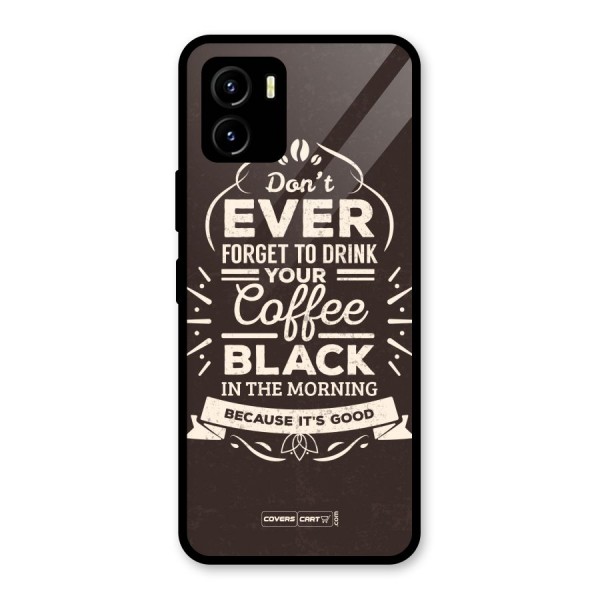 Morning Coffee Love Glass Back Case for Vivo Y15s